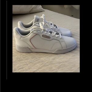 New/Unworn Adidas  White and Pink Sneakers